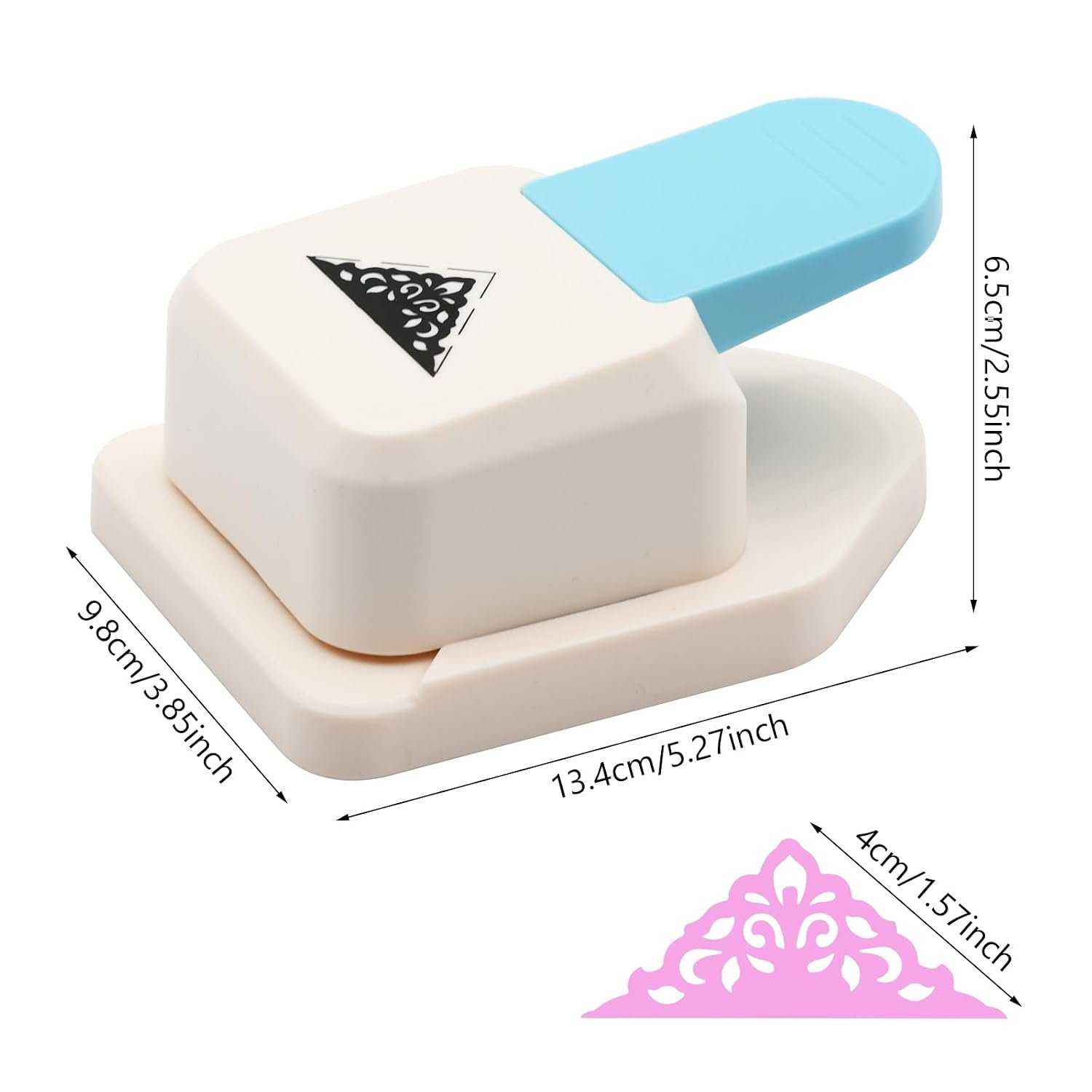 Triangular pattern paper corner punch, large-format manual corner cutter - Image 2