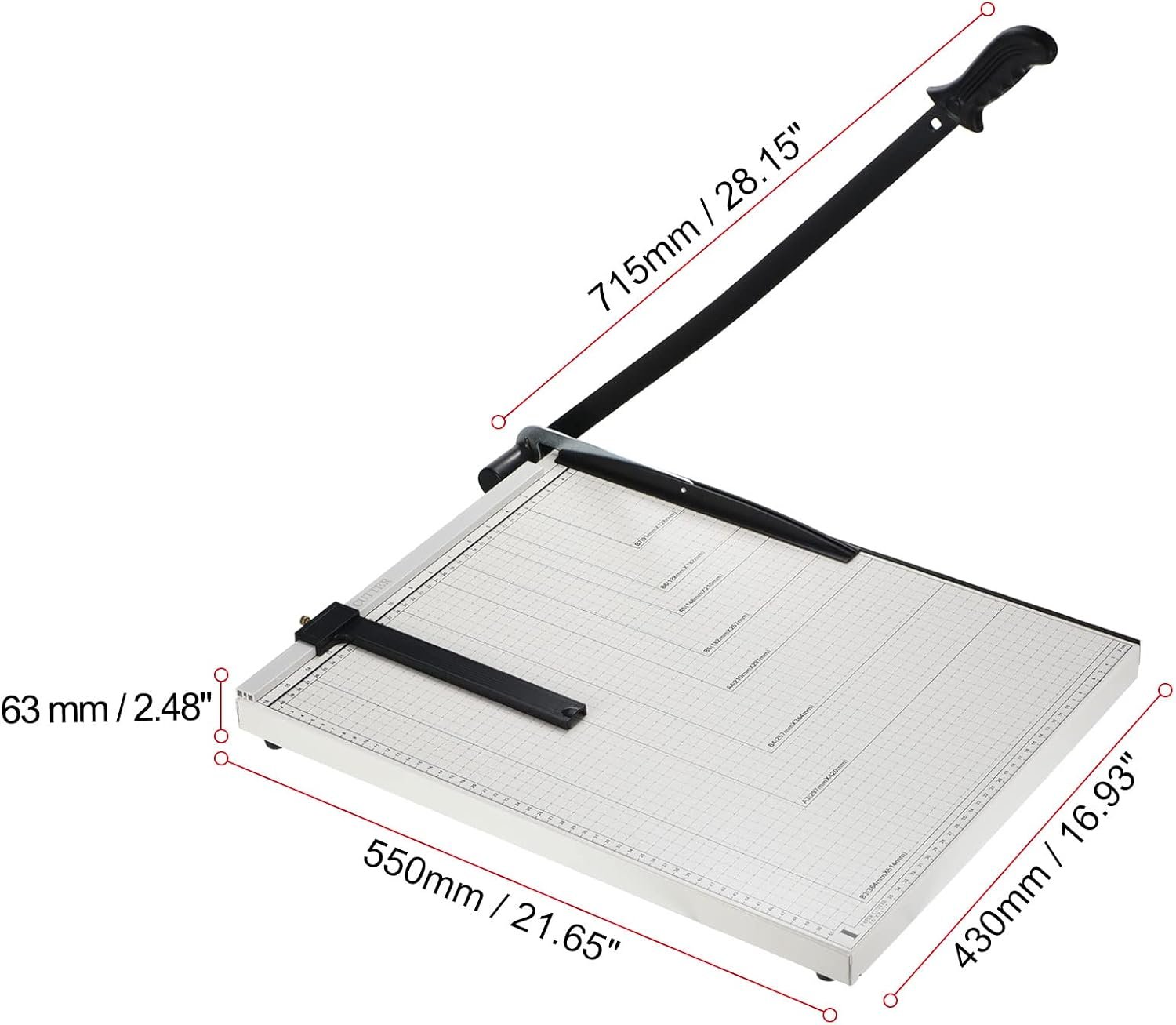 Stack Paper Cutter (suitable for cardstock), 21-inch cutting length - Image 2
