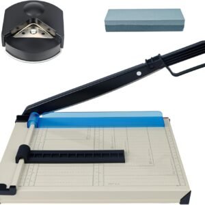 12-inch Heavy-Duty Paper Cutter, 16-sheet capacity; includes corner rounder and sharpening stone