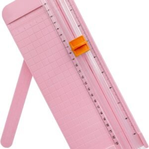 Paper Cutter/A4 Trimmer with safety guard and side ruler; portable straight-edge cutter