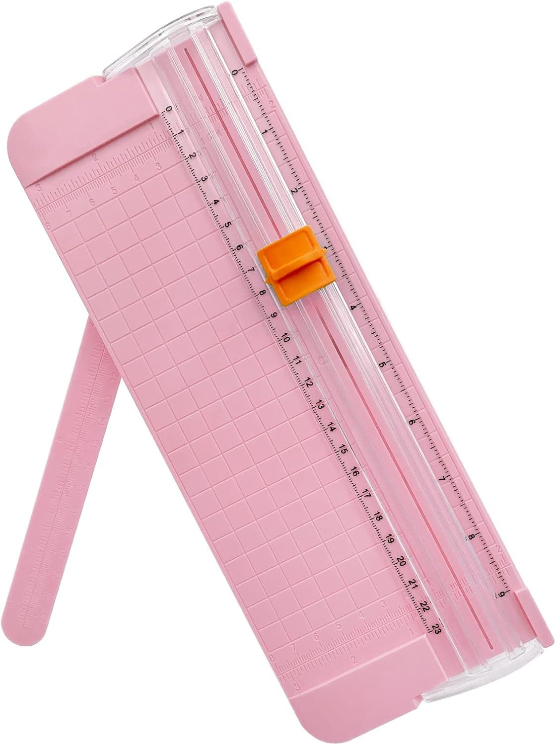 Paper Cutter/A4 Trimmer with safety guard and side ruler; portable straight-edge cutter