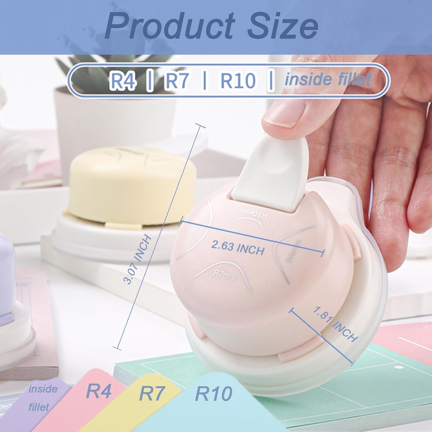 4-in-1 multifunctional corner punch (R4/R7/R10 and inward curve) - Image 2