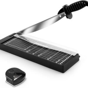12-inch heavy-duty paper cutter (suitable for cardstock), 12-sheet capacity