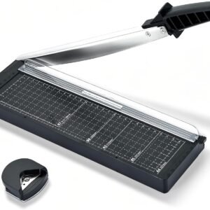 A4 Paper Cutter, 12-inch, 8-sheet capacity, heavy-duty